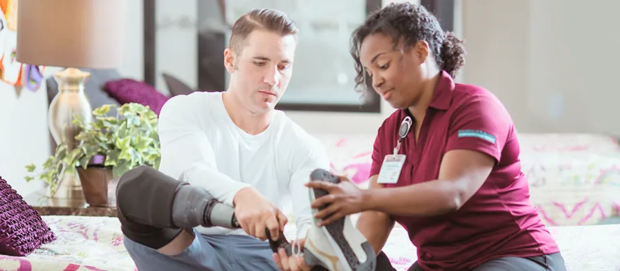 OT helping patient