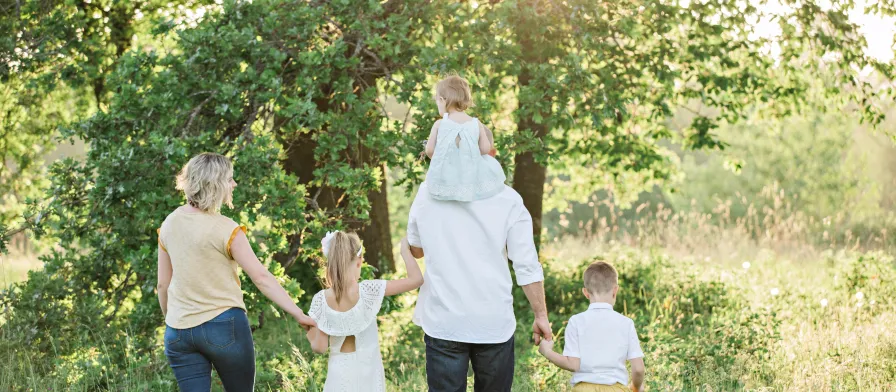 family exploring