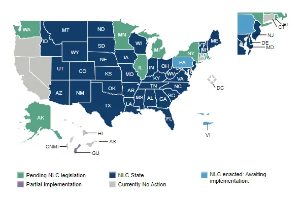 current 2023 NLC state map